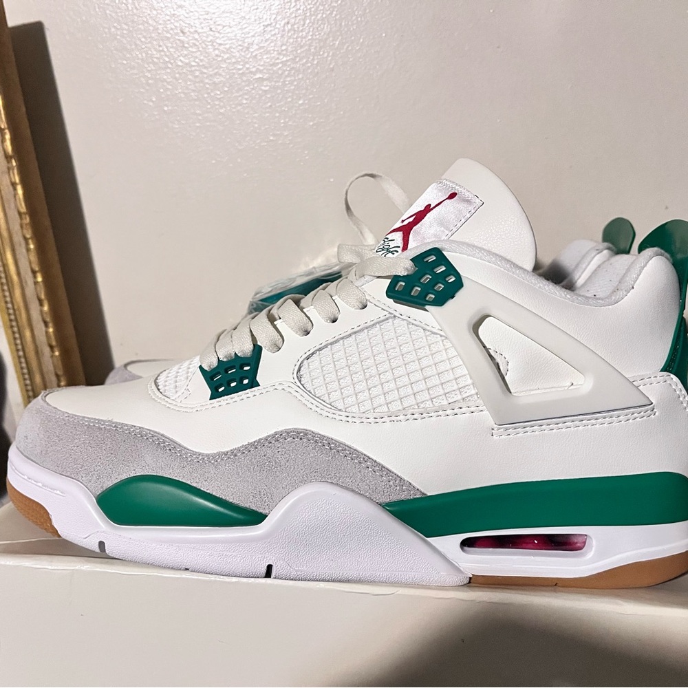 2023 Nike SB X Air Jordan 4 Pine Green Sail Grey White DS Size 10.5 OG All